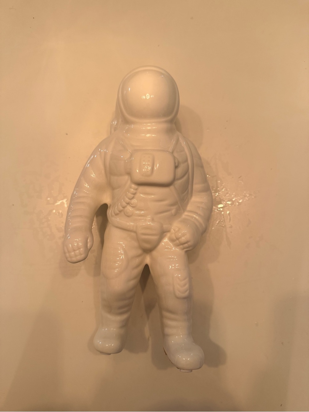 White Ceramic Astronaut Figurine